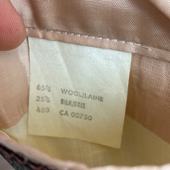 VINTAGE DAKS Elbow pad wool/silk blend Blazer Jacket - Picture 12 of 13